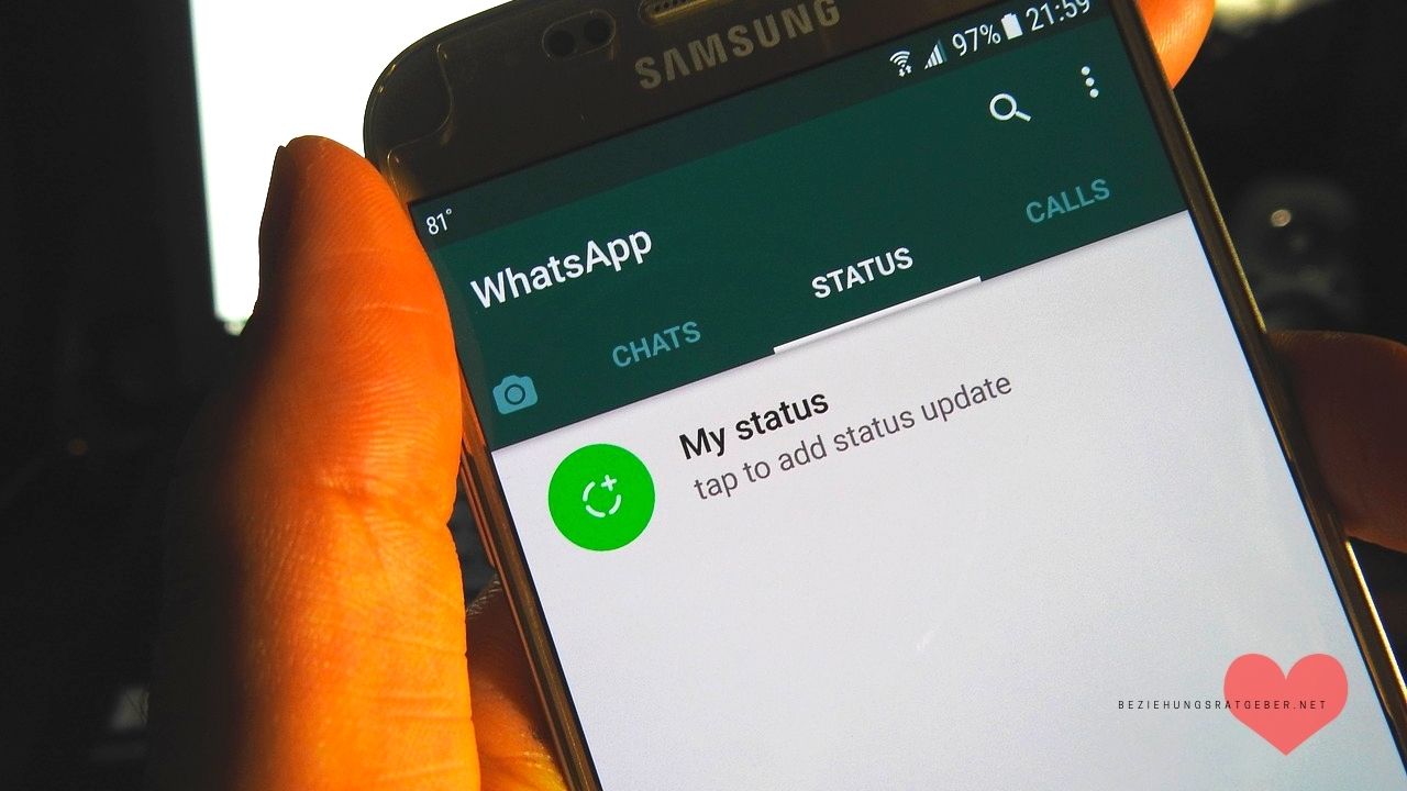 Wann vermissen Männer die Ex WhatsApp Status